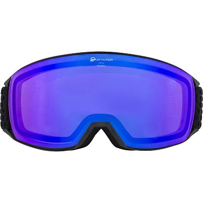 Превью Горнолыжная маска для переменной облачности Маска горнолыжная ALPINA Nakiska Q Black Matt/Blue (A7278831)